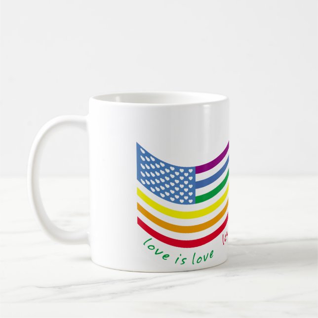 Caneca De Café bandeira LGBT (Esquerda)