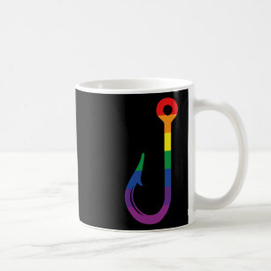 Caneca De Café Bandeira Lgbt Gancho de Pesca Gay Angler Orgulho Q