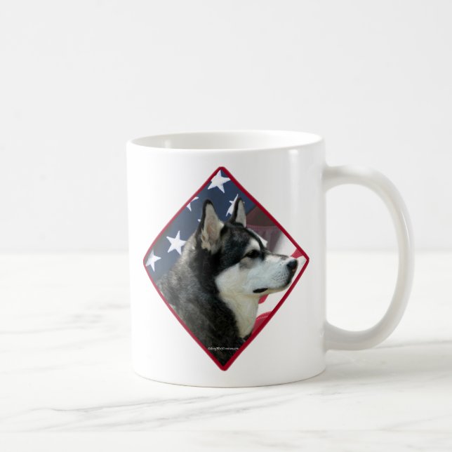 Caneca De Café Bandeira Malamute do Alasca 2 (Direita)