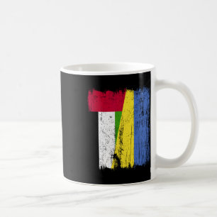 Caneca De Café Bandeira Meio Emirados Árabes Unidos Ucrânia Patri