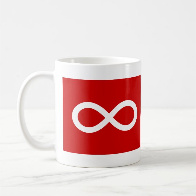 Caneca De Café Bandeira Metis, bandeira Métis  (Esquerda)