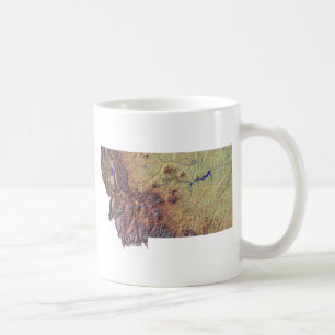 Caneca De Café Bandeira Montanã + Mug de Mapa
