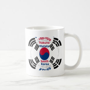Caneca De Café Bandeira Nacional da Coreia do Sul: Orgulho do Tae