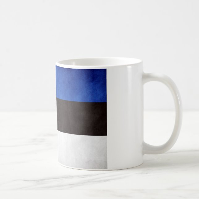 Caneca De Café Bandeira Nacional da Estônia (Direita)