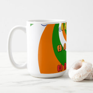 Caneca De Café Bandeira Nacional da Índia Cores Hakuna Matata Lin