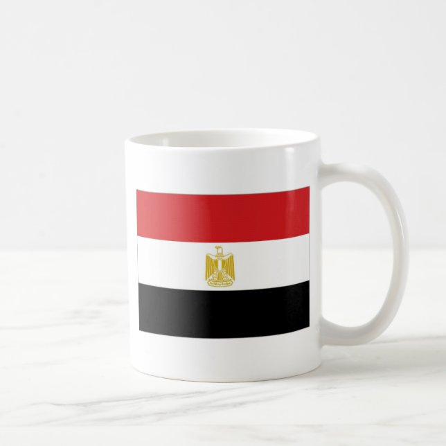 Caneca De Café Bandeira nacional de Egipto (Direita)
