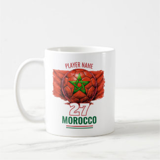 Caneca De Café Bandeira Nacional de Futebol do Marrocos Patrimôni