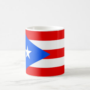 Caneca De Café Bandeira nacional do mundo de Puerto Rico