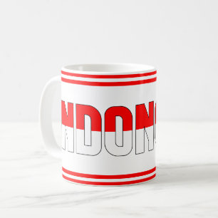 Caneca De Café Bandeira Nacional Indonésia - Mug de Café Patrióti