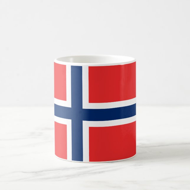 Caneca De Café Bandeira norueguesa (Noruega) (Centro)