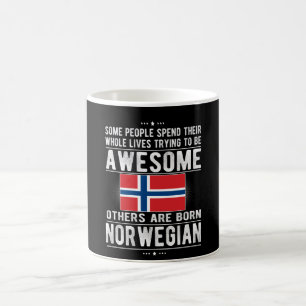 Caneca De Café Bandeira Norueguesa Patrimônio Norueguês Raízes