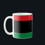 Caneca De Café Bandeira Pan-Africana<br><div class="desc">Bandeira Pan-Africana</div>