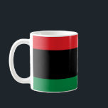 Caneca De Café Bandeira Pan-Africana<br><div class="desc">Bandeira Pan-Africana</div>