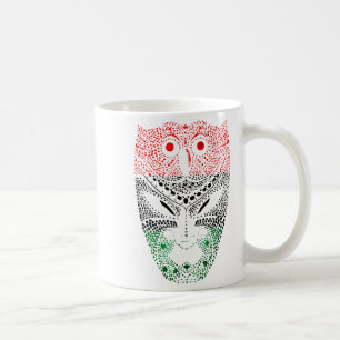 Caneca De Café Bandeira Pan-Africana Unia da História Negra Liber