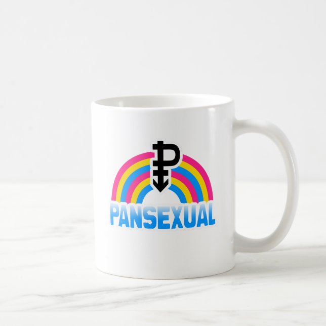 CANECA DE CAFÉ BANDEIRA PANSEXUAL DO ARCO-ÍRIS (Direita)