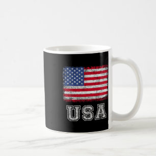Caneca De Café Bandeira Patriótica Americana Para Homens Mulheres
