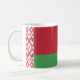 Caneca De Café Bandeira Patriótica da Bielorrússia