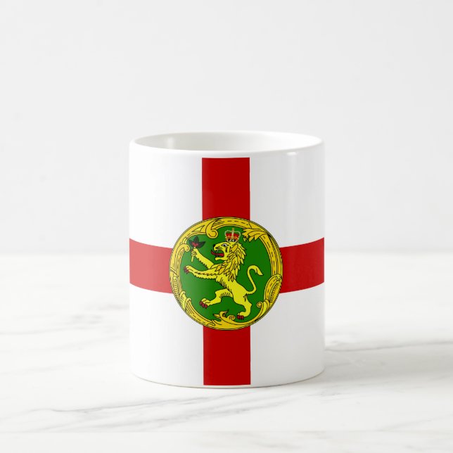 Caneca De Café Bandeira Patriótica de Alderney (Centro)