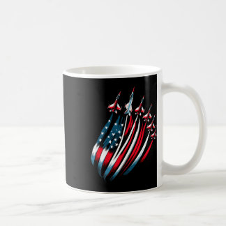 Caneca De Café Bandeira Patriótica Dos EUA Jatos De Caça Meninos