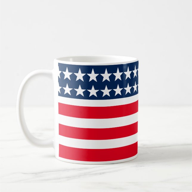 Caneca De Café Bandeira Patriótica Mug (Esquerda)