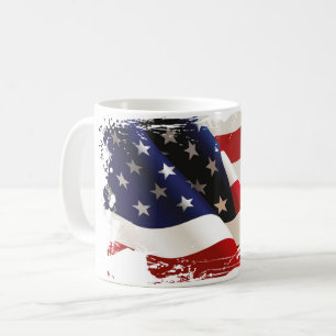 Caneca De Café Bandeira Patriótica Mug de Café