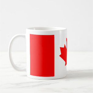 Caneca De Café Bandeira Personalizada do Canadá   Nome Personaliz