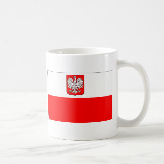 Caneca De Café Bandeira polonesa com Eagle