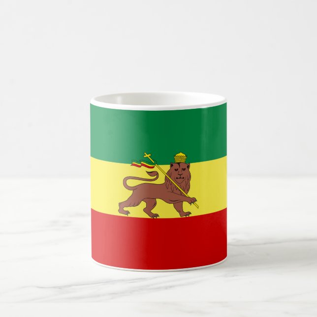 Caneca De Café Bandeira Rastafariana (Rastafarianismo) (rasta) (Centro)