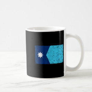 Caneca De Café Bandeira retro vintage do estado de Minnesota home