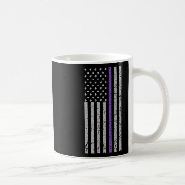 Caneca De Café Bandeira Roxa Faixa Memórias Problema Heimer  (Direita)