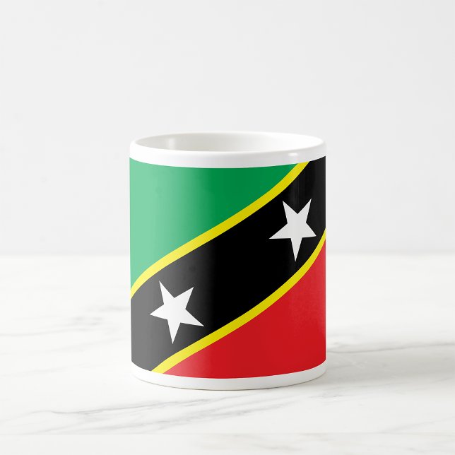 Caneca De Café Bandeira rua Kitts E Nevis (Criador carregado)