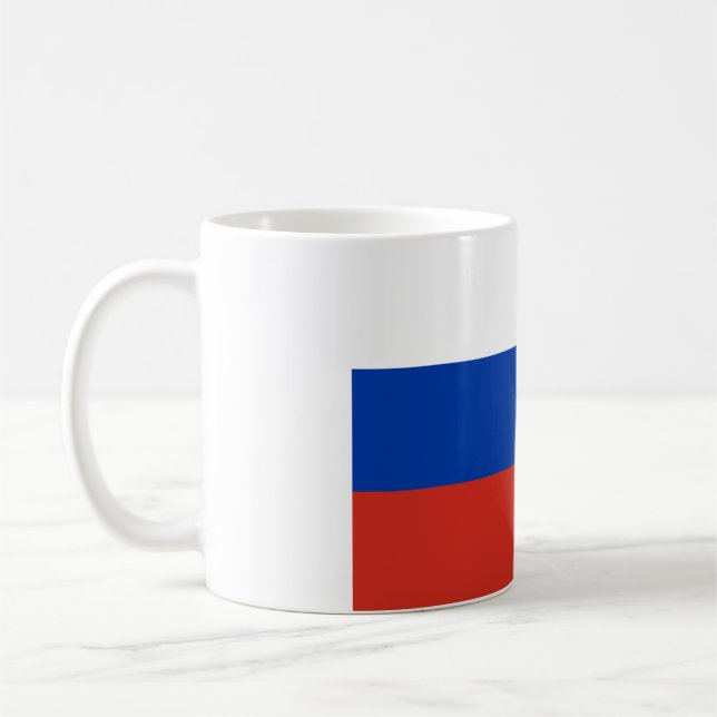 Caneca De Café Bandeira russa (russa) (Esquerda)