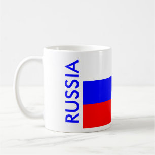 CANECA DE CAFÉ BANDEIRA RÚSSIA