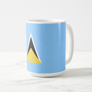 Caneca De Café bandeira santo Lúcia