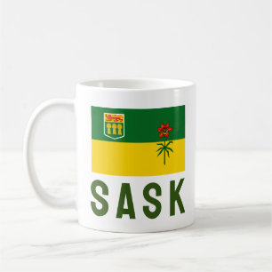 Caneca De Café Bandeira Saskatchewan (CANADA)