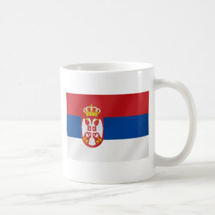 Caneca De Café Bandeira sérvio de Serbia - mostre fora para