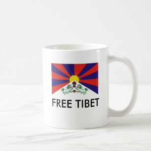 Caneca De Café Bandeira tibetana, TIBET LIVRE