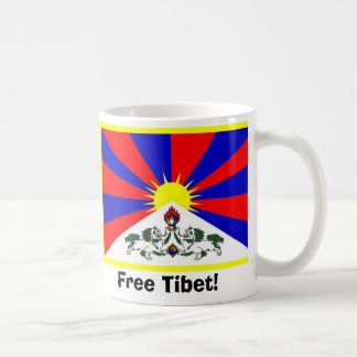 Caneca De Café Bandeira tibetana - Tibet livre!