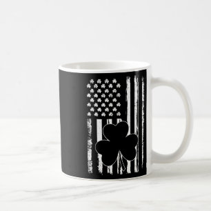 Caneca De Café Bandeira Trevo Irlandês Dia de São Patrício 