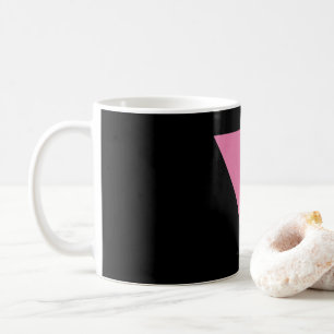 Caneca De Café bandeira triângulo rosa SlipperyJoe's símbolo rosa
