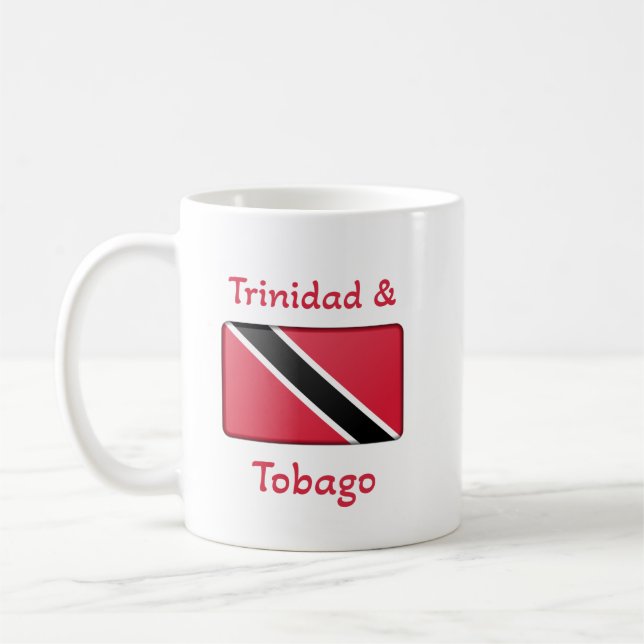 Caneca De Café Bandeira Trinidad e Tobago Café Mug (Esquerda)