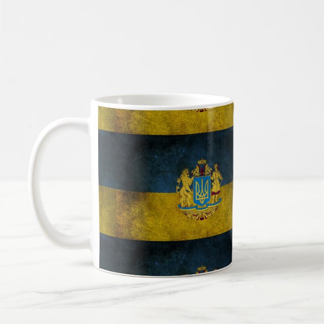 Caneca De Café Bandeira ucraniana  (Esquerda)