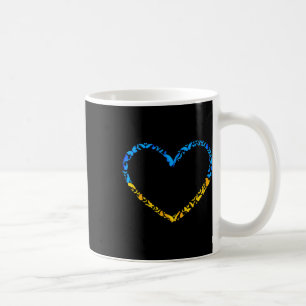 Caneca De Café Bandeira Ucraniana Paz Ucrânia Bandeira Borboleta