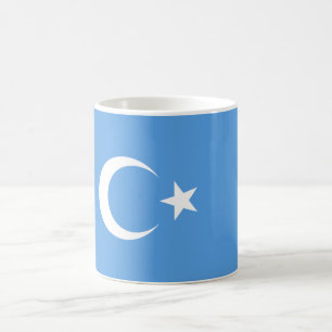 Caneca De Café Bandeira Uigur do Turquestão Oriental (Uyghuristan
