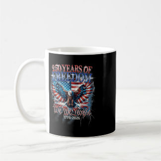 Caneca De Café Bandeira Vintage 250 Anos Americano 1776 2026 250º