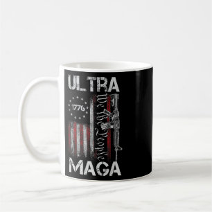 Caneca De Café Bandeira Vintage dos EUA Ultra Mega Arma EUA 4 de