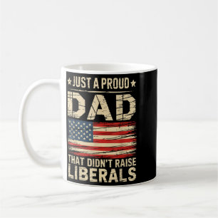 Caneca De Café Bandeira Vintage dos EUA Um Pai Orgulhoso Que Não