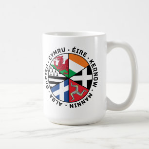 Caneca De Café Bandeiras celtas das nações