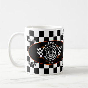 Caneca De Café Bandeiras com volante de carro desportivo Bandeira