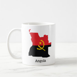 Caneca De Café Bandeiras e países Angola